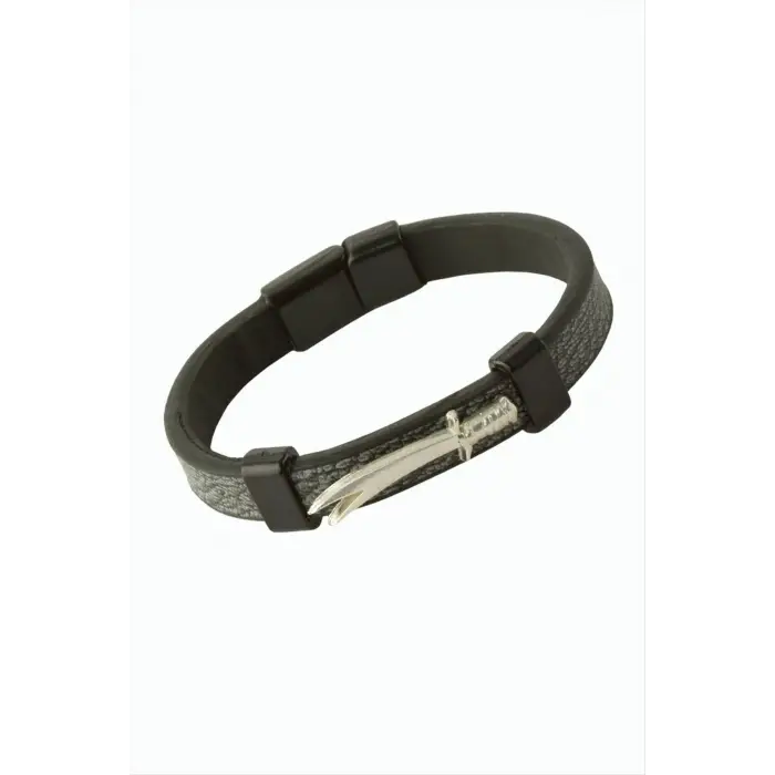 Zülfikar Mıknatıslı Deri Bileklik