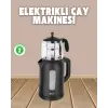 0,9 L Cam Demlik ve 1,7 L Su Haznesi ile Çay Keyfi