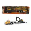 1:43 Long Haul Kenworth Taşıyıcı Tır ve Ekskavatör