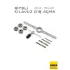 10lu Bitsli Diş Açma Kılavuz Seti –Endüstriyel Çelik,  Dişli Matkap Ucu