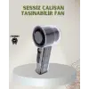100 Kademeli Ayarlanabilir Mini Fan | Dijital Ekranlı Serinletici