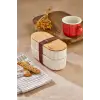 Bambu Kapaklı Lunch Box Kahvaltılık Saklama Kabı Large Bölmeli