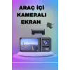 1080P 3 Lensli WİFİ Araç İçi Kameralı Ekran DVR Kaydedici Gece Görüşlü