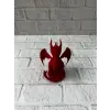 12 Cm Kırmızı Ejderha Figürü Koleksiyonluk Dekoratif Biblo