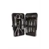 12 Parça Manikür Pedikür Seti Özel Deri Çanta El Ayak Bakımı Akne ve Sivilce Temizleme