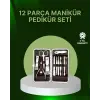 12 Parçalık Özel Deri Çantalı Kişisel Bakım Seti