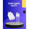 120 Watt Hızlı Şarj Adaptörü Samsung S20 S21 S22 S23 Uyumlu
