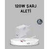 120W Süper Hızlı Şarj Adaptörü – Type-C Kablo Dahil, Yüksek Voltaj Korumalı