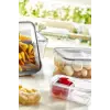 2 Bölmeli Sızdırmaz Contalı Kilitli Kapaklı 1 Litre Erzak Saklama Kabı -lc505