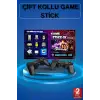 2 Kollu Kablosuz 2.4G Retro Oyunlar 4k Game Stick 3500 Oyun Atari