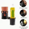 2’si 1 Arada Ayarlanabilir Araç Bardak Tutucu, Genişleyebilir Üst Kısım 3”-6.2”, Şişe Adaptörü, Araba Organizatörü, Dayanıklı Taban, Ramblers Hydroflask Uyumlu, Modern Araç Düzenleyic