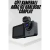 3 Kameralı 2 İnç 1080P Araç İçi Kamera Sürüş Kamerası CarPlay