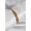 316L Çelik Gold Renk 3lü Kadın Bileklik
