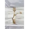 316L Çelik Gold Renk 3lü Kadın Bileklik