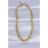 316L Çelik Gold Renk Arpa Model Kolye