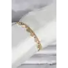 316L Çelik Gold Renk Pullu Model Kadın Bileklik