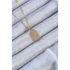 316L Çelik Zincir Altın Renk Zirkon Taşlı Kutup Yıldızlı Vintage Kolye