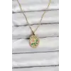 316L Çelik Zincir Papatya Figürlü Kadın Kolye