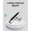 360° Dönebilen Musluk Başlığı 4 Fonksiyonlu Su Tasarruflu ve Dayanıklı