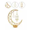 3D Hilal Cami Dekor Özel Baskı 20x20 cm Şık Masa Üstü