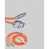 3’ü 1 Arada Kablo – 120W Hızlı Şarj ve Veri Aktarımı Özellikli
