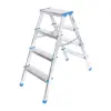 4+4 Çift Basamaklı Alüminyum Metal Merdiven