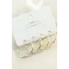 4 Adet Boru Halka Küpe