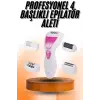 4 Başlıklı Bakım Cihazı Epilatör Tüy Alma Makinesi Topuk Törpüsü