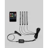 4 Parça RGB LED Araç İçi Aydınlatma Sistemi