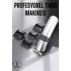 4 Taraklı Taşınabilir Profesyonel Saç ve Sakal Kesme Tıraş Makinesi