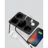 4.1A Hızlı Şarjlı Akım Korumalı 4 Priz ve 3 USB Çıkışlı Priz