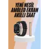 49mm Akıllı Saat Amoled Ekranlı Kadın Erkek Kol Saati Plastik Kordon