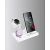 4’lü Apple Kablosuz Şarj Standı iPhone Watch ve AirPods Çoklu Şarjlı
