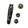 5 Başlıklı Şarjlı Tıraş Makinesi Led Ekran Saç Sakal Ense Tıraşına Uygun Bakım Seti