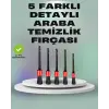 5li Araç Temizlik Fırça Seti-Detaylı Temizlik İçin Çok Amaçlı Fırçalar