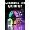 5 Metre Şerit Led RGB Işıklı Kumandalı Güç Adaptörü Her Ortama Uygun