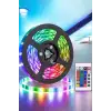 5 Metre Şerit Led RGB Işıklı Kumandalı Güç Adaptörü Her Ortama Uygun