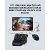 5in1 BT5.3 Mobil Oyun Kiti Klavye Mouse Dönüştürücü Seti
