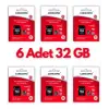 6 Adet Ultrahız 32gb Micro Sd Hafıza Kartı: Yüksek Performans Ve Geniş Depolama Kapasitesi