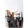 6lı Ayaklı Kahve Seti - Moka Pot - Kahve Tanesi - Çaydanlık - Cezve - Kahve Bardağı - Bardak