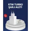 67 Watt Hızlı Şarj Adaptörü Samsung S20 S21 S22 S23 Uyumlu