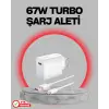 67 Watt Turbo Destekli Şarj Cihazı Honor 50 70 90 Uyumlu