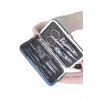 7 Parça Paslanmaz Çelik Manikür ve Pedikür Seti Çantalı Profesyonel