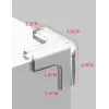 8 li Set Silikon Şeffaf Masa Kenarı Koruma Aparatı