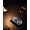 800 1600 DPI Ayarlanabilir Mavi Kablosuz Mouse Pilli