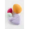9 Adet Kalp Şişeli Makyaj Süngeri