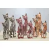 Ahşap 3lü Kedi Seti 30 Cm Model 2