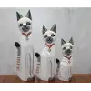 Ahşap 3lü Kedi Seti 50 Cm Okas:1
