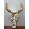 Ahşap Duvara Asmalı Bufalo Kafası