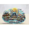 Ahşap İstanbul Temalı Magnet - Model 3